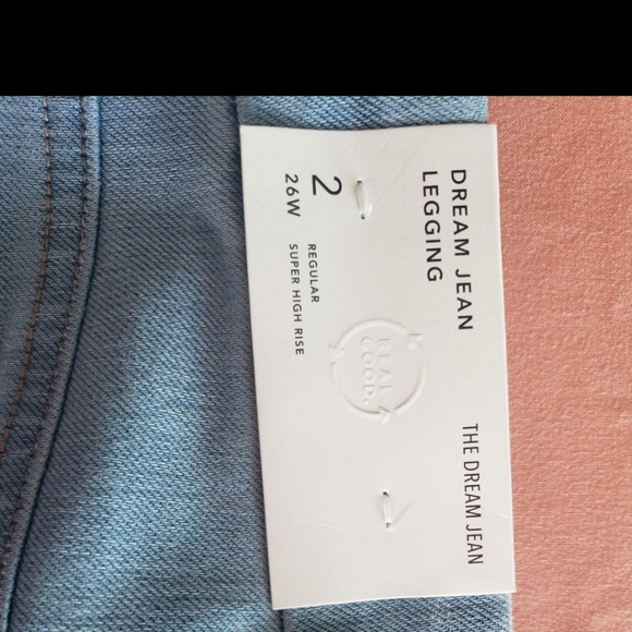 Nwt American Eagle Dream Jean Leggings size 2 light blue color - Picture 3 of 3